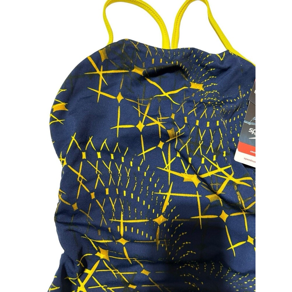 Speedo Endurance Racing Cut Navy/Gold Galactic Size 30 NWT - Picture 5 of 14